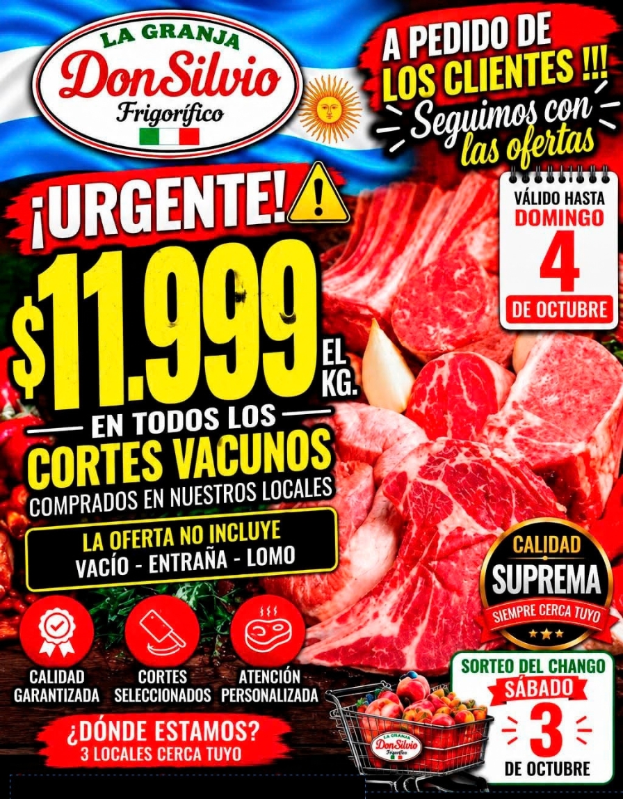 Oferta exclusiva: llevate todo a precio de remate por $11.999 el kilo