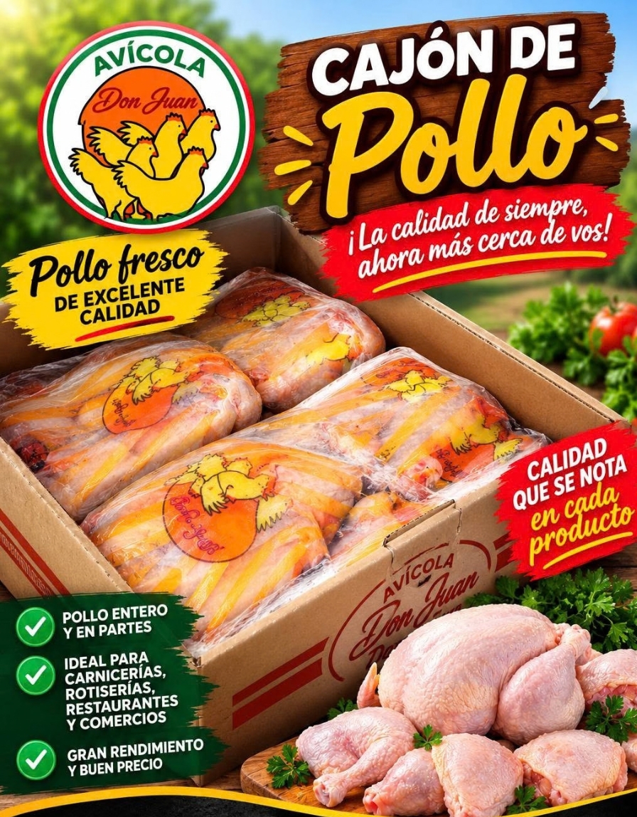 Cajón cerrado de pollo de calidad para familias y comercios